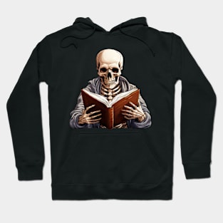 Skeleton read a Book Hoodie